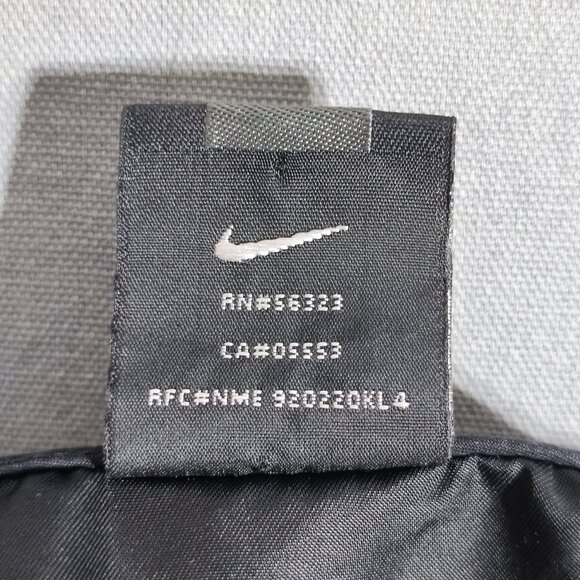 Vintage Y2K black label Nike Golf Jacket men's size M black snap button neck - Picture 7 of 13